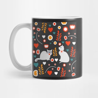 Valentine decor with cats Mug